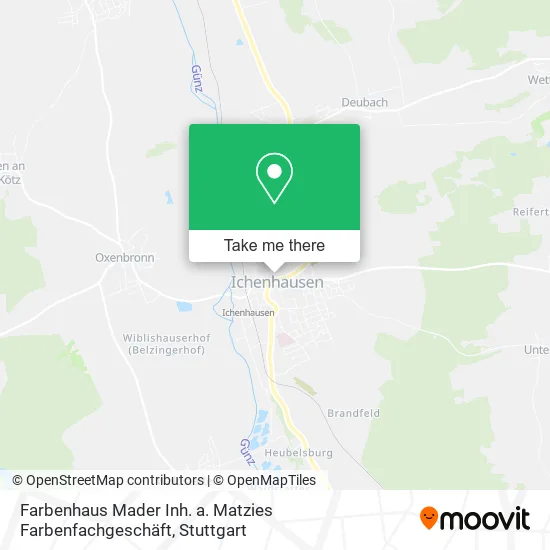 Карта Farbenhaus Mader Inh. a. Matzies Farbenfachgeschäft