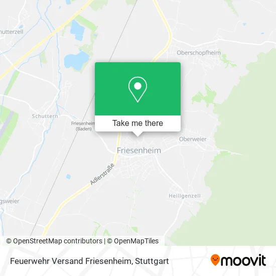 Карта Feuerwehr Versand Friesenheim