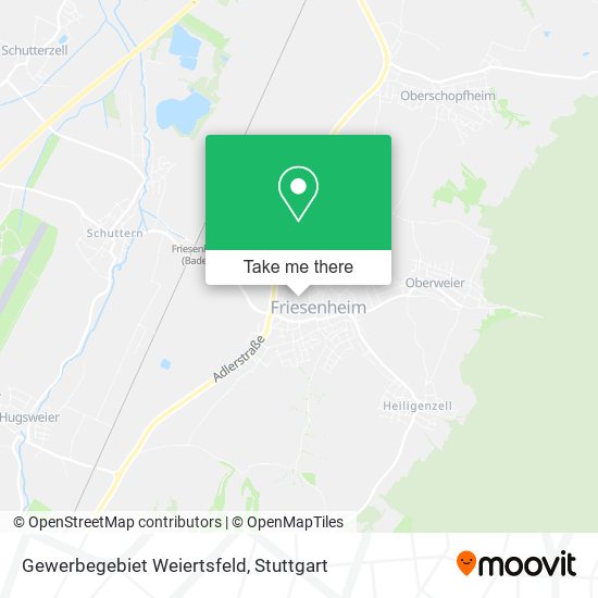 Gewerbegebiet Weiertsfeld map
