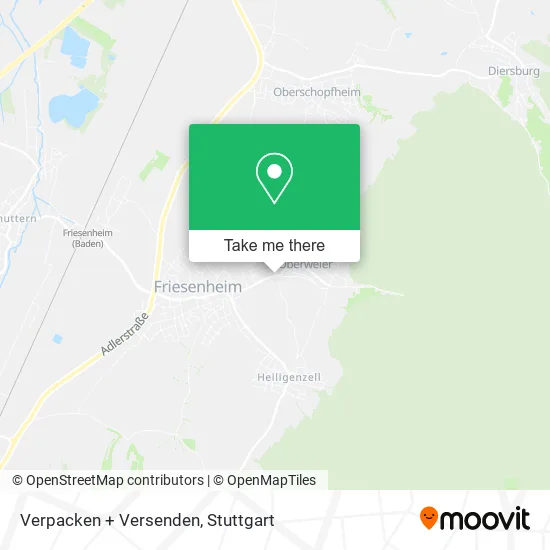 Карта Verpacken + Versenden