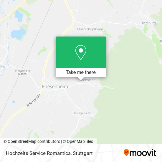Карта Hochzeits Service Romantica