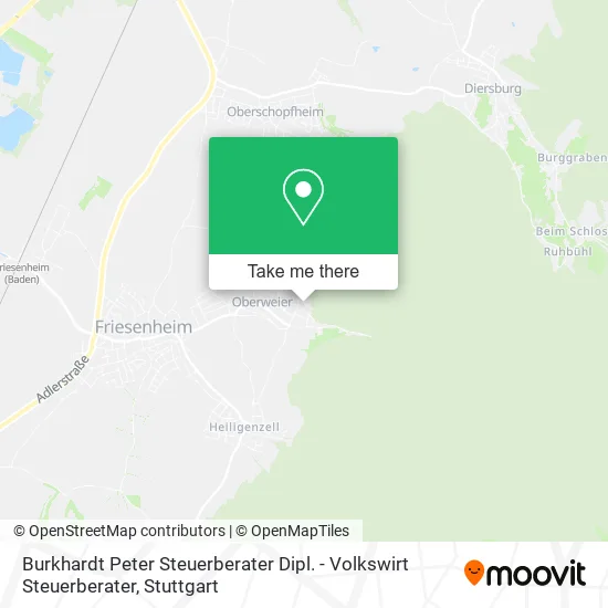 Карта Burkhardt Peter Steuerberater Dipl. - Volkswirt Steuerberater