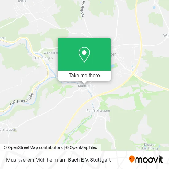 Карта Musikverein Mühlheim am Bach E V