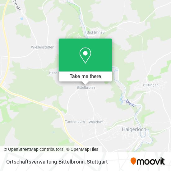 Карта Ortschaftsverwaltung Bittelbronn