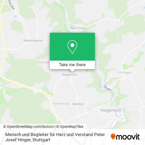 Mensch und Begleiter für Herz und Verstand Peter Josef Hinger map