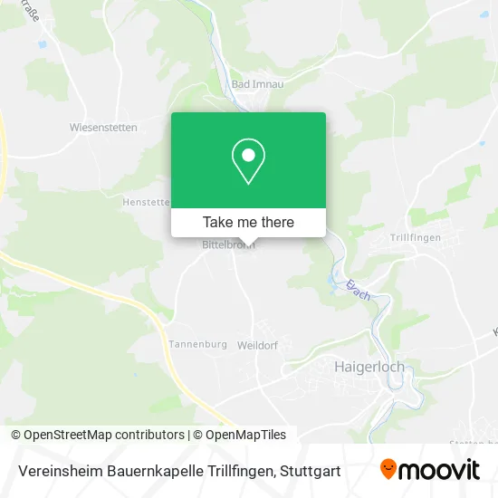 Карта Vereinsheim Bauernkapelle Trillfingen