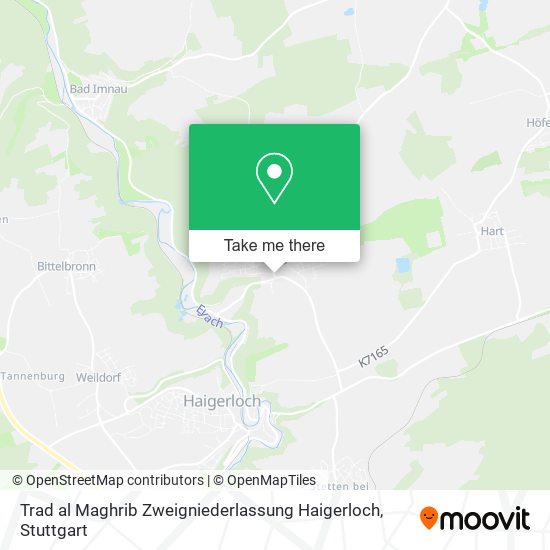 Карта Trad al Maghrib Zweigniederlassung Haigerloch