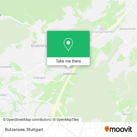 Butzensee map
