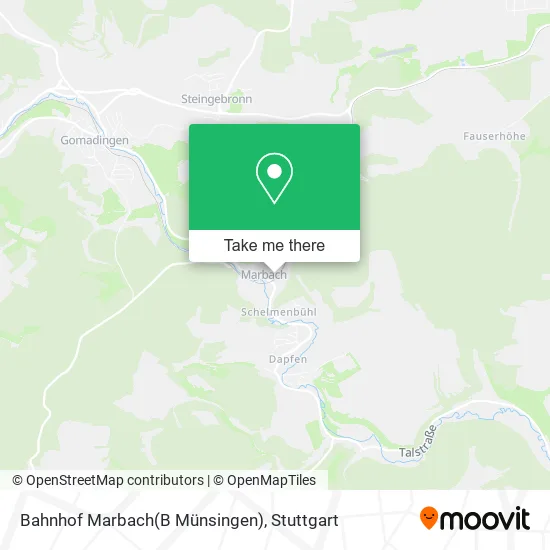 Карта Bahnhof Marbach(B Münsingen)