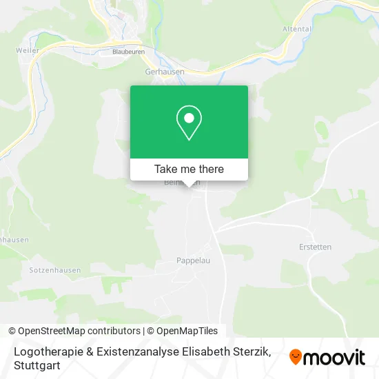 Карта Logotherapie & Existenzanalyse Elisabeth Sterzik