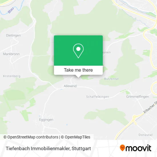 Карта Tiefenbach Immobilienmakler