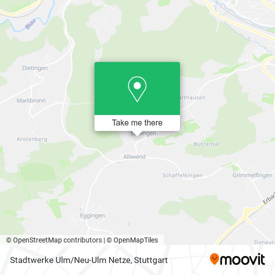 Stadtwerke Ulm/Neu-Ulm Netze map