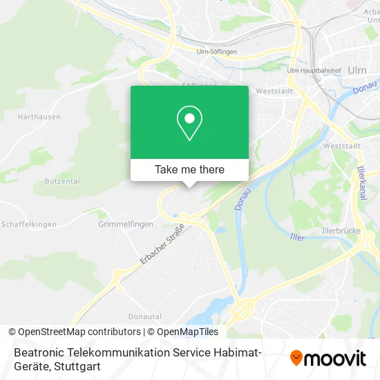 Карта Beatronic Telekommunikation Service Habimat-Geräte