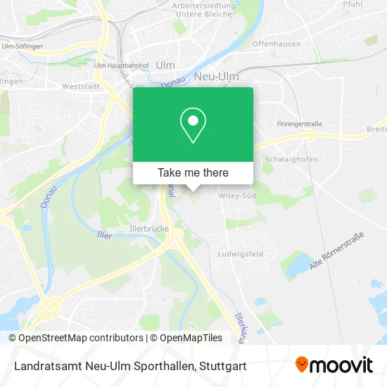 Карта Landratsamt Neu-Ulm Sporthallen