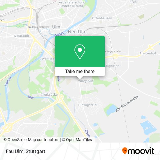 Fau Ulm map