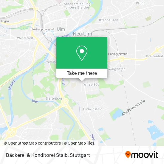 Карта Bäckerei & Konditorei Staib