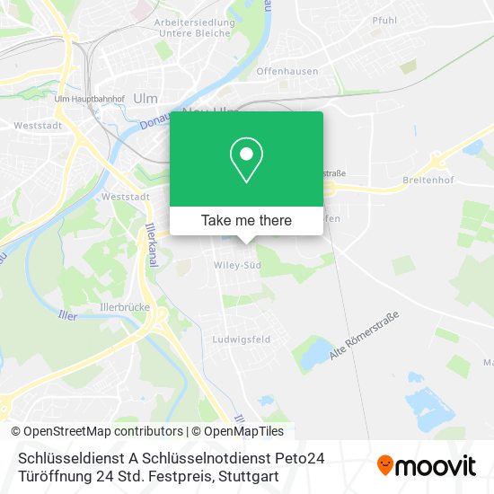 Schlüsseldienst A Schlüsselnotdienst Peto24 Türöffnung 24 Std. Festpreis map