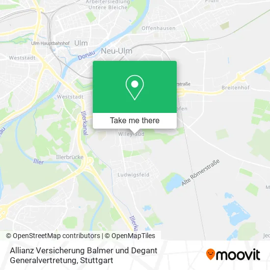 Карта Allianz Versicherung Balmer und Degant Generalvertretung