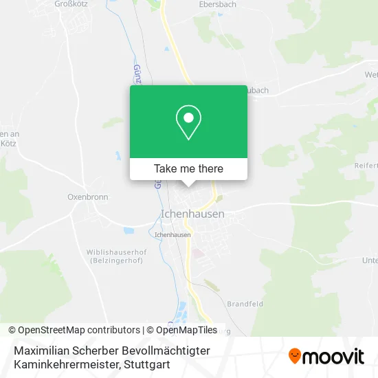 Карта Maximilian Scherber Bevollmächtigter Kaminkehrermeister