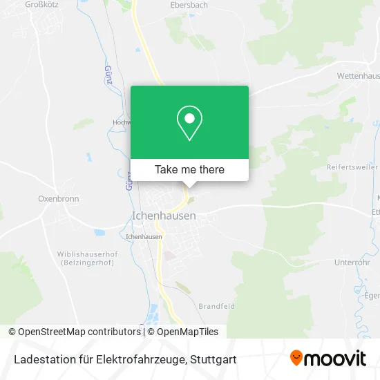 Карта Ladestation für Elektrofahrzeuge
