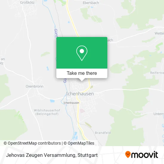 Карта Jehovas Zeugen Versammlung