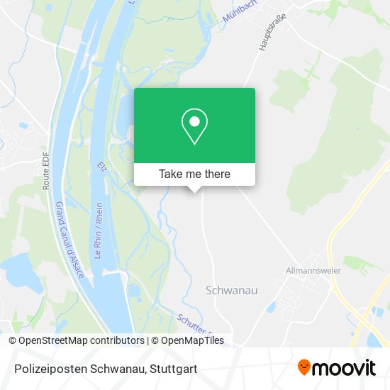 Polizeiposten Schwanau map