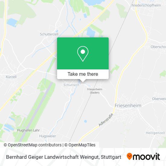 Карта Bernhard Geiger Landwirtschaft Weingut