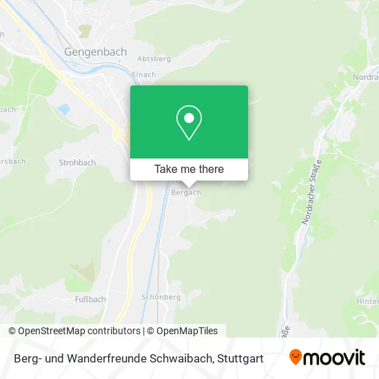 Карта Berg- und Wanderfreunde Schwaibach