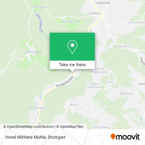 Hotel Mittlere Mühle map