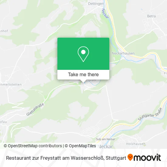Карта Restaurant zur Freystatt am Wasserschloß