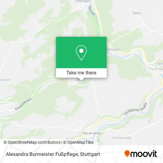 Карта Alexandra Burmeister Fußpflege