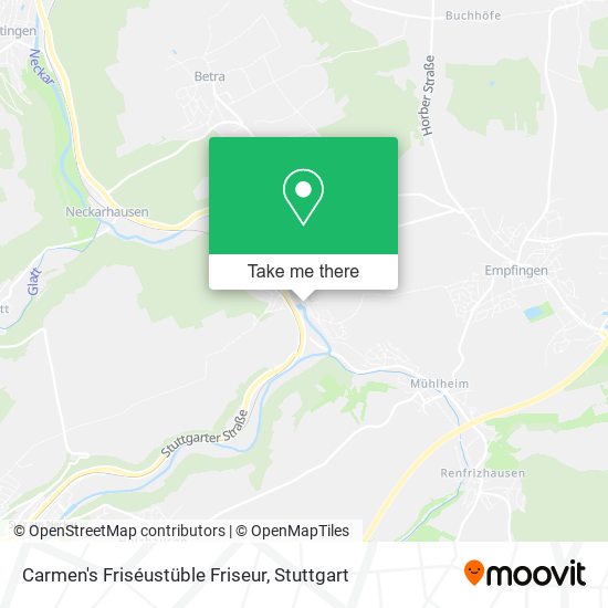 Carmen's Friséustüble Friseur map