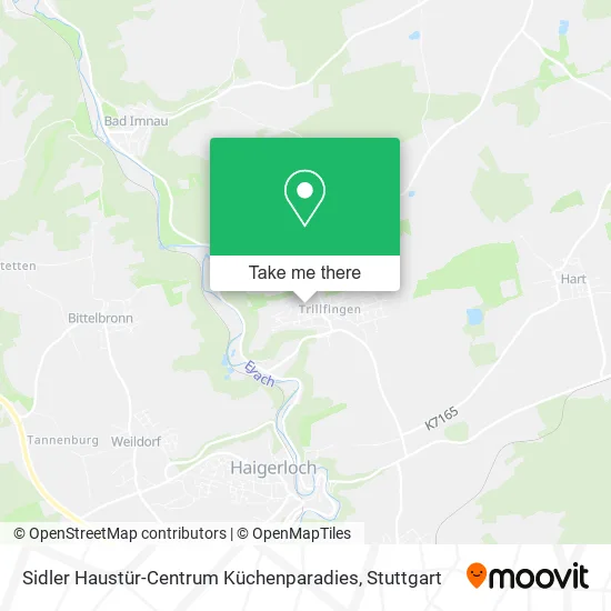 Карта Sidler Haustür-Centrum Küchenparadies