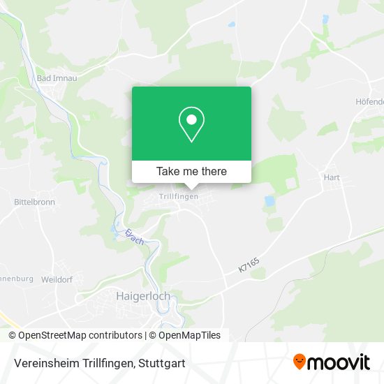 Карта Vereinsheim Trillfingen