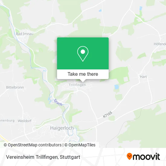 Карта Vereinsheim Trillfingen