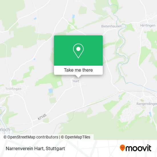 Narrenverein Hart map