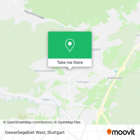 Gewerbegebiet West map