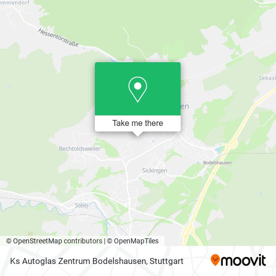 Ks Autoglas Zentrum Bodelshausen map