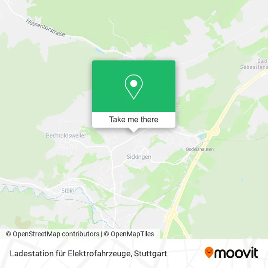 Карта Ladestation für Elektrofahrzeuge
