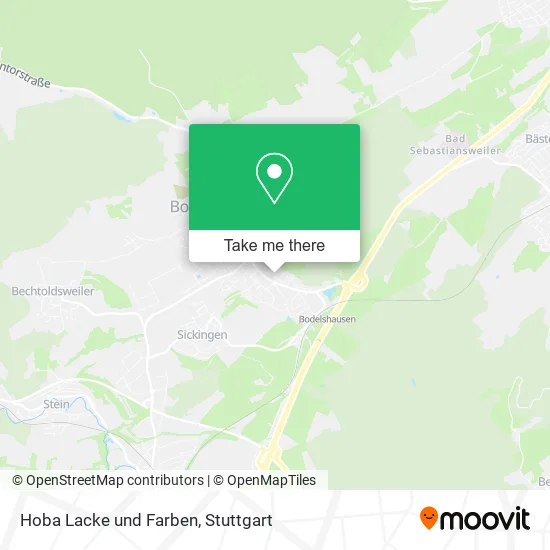 Карта Hoba Lacke und Farben