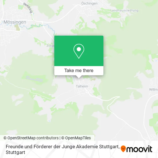 Карта Freunde und Förderer der Junge Akademie Stuttgart