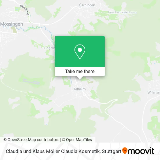 Карта Claudia und Klaus Möller Claudia Kosmetik