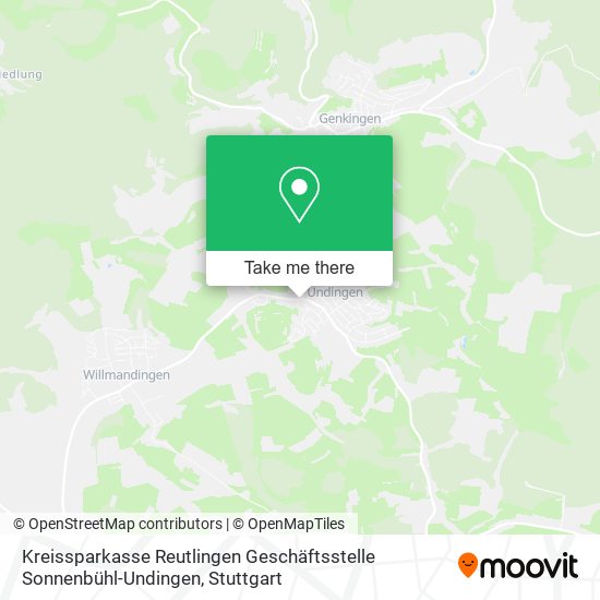 Kreissparkasse Reutlingen Geschäftsstelle Sonnenbühl-Undingen map