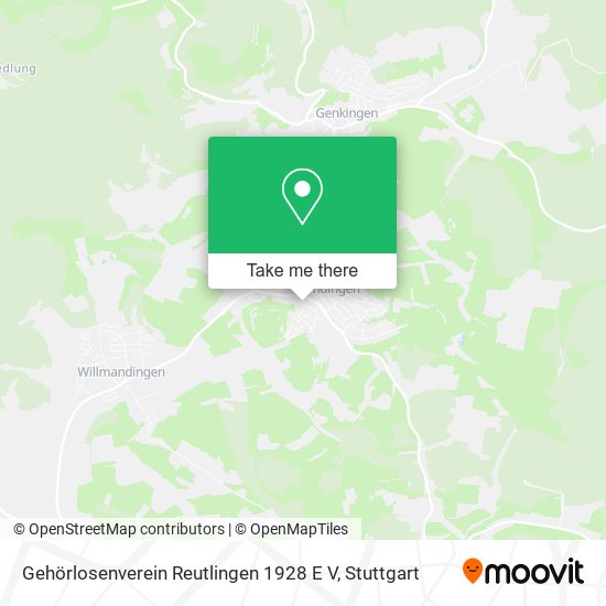 Gehörlosenverein Reutlingen 1928 E V map