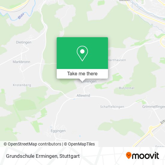 Карта Grundschule Ermingen