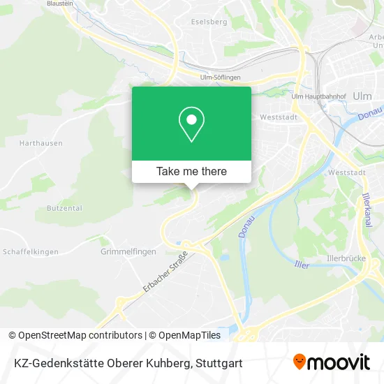 Карта KZ-Gedenkstätte Oberer Kuhberg