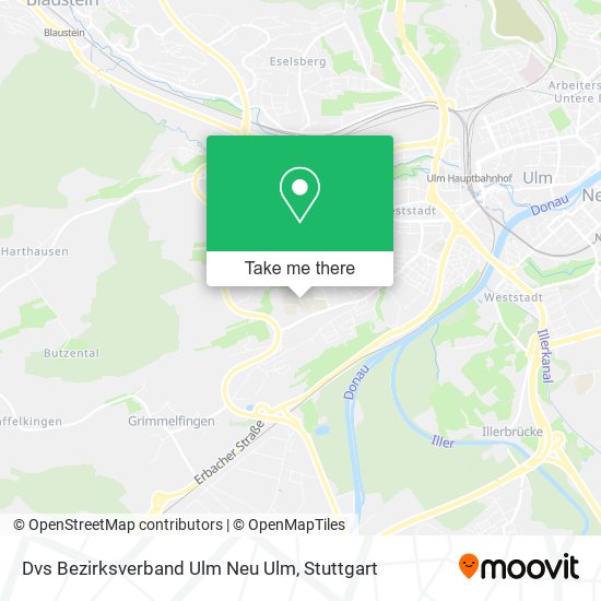 Dvs Bezirksverband Ulm Neu Ulm map