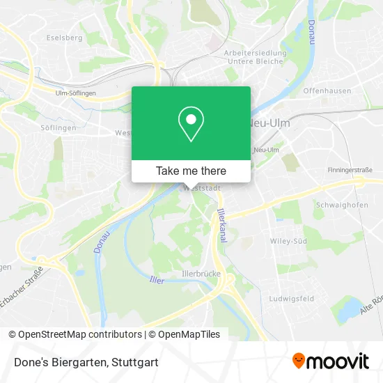 Карта Done's Biergarten