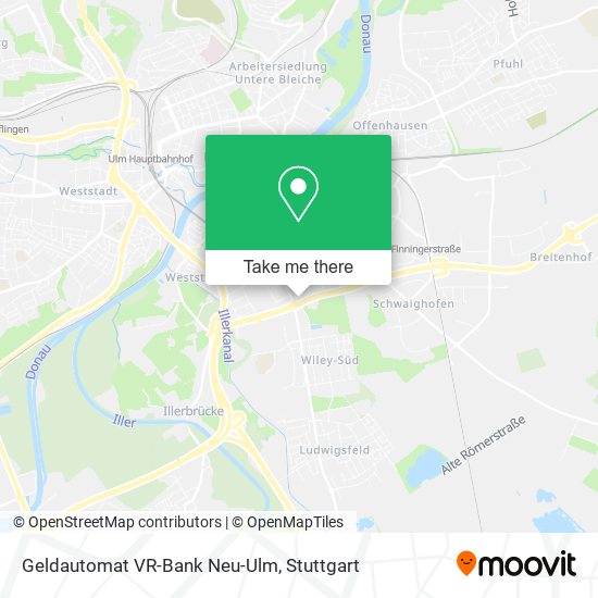 Geldautomat VR-Bank Neu-Ulm map