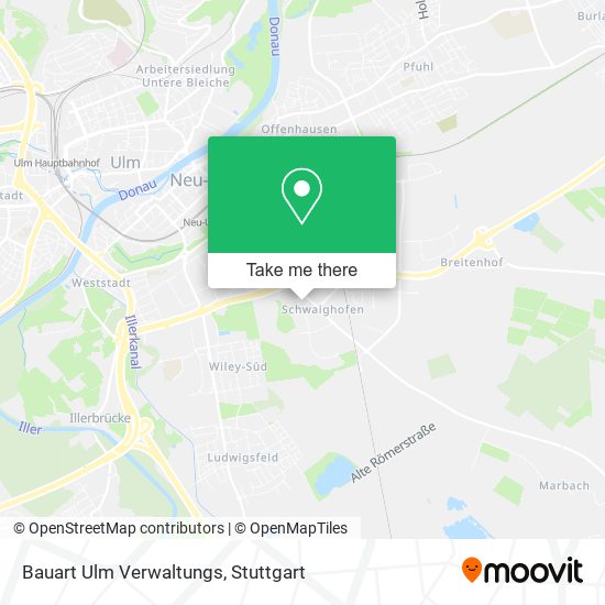 Карта Bauart Ulm Verwaltungs